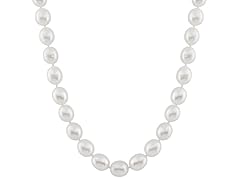 Drop Shaped White Pearl Necklace