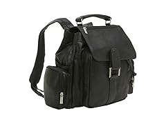 Le Donne Leather Multi-Pocket Backpack