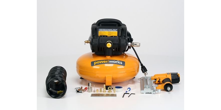 PowerWorks 3-Gallon Air Compressor w/ Nailer