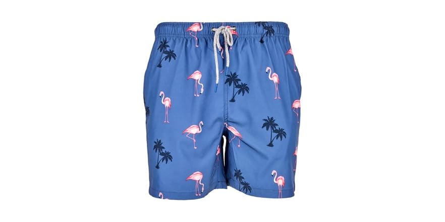 Rainforest Men's Flamingo Swim Trunks
