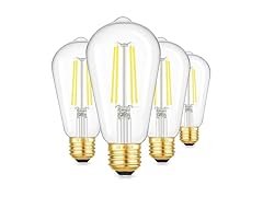 Dimmable ST58 Antique Clear Vintage Edison LED Bulbs