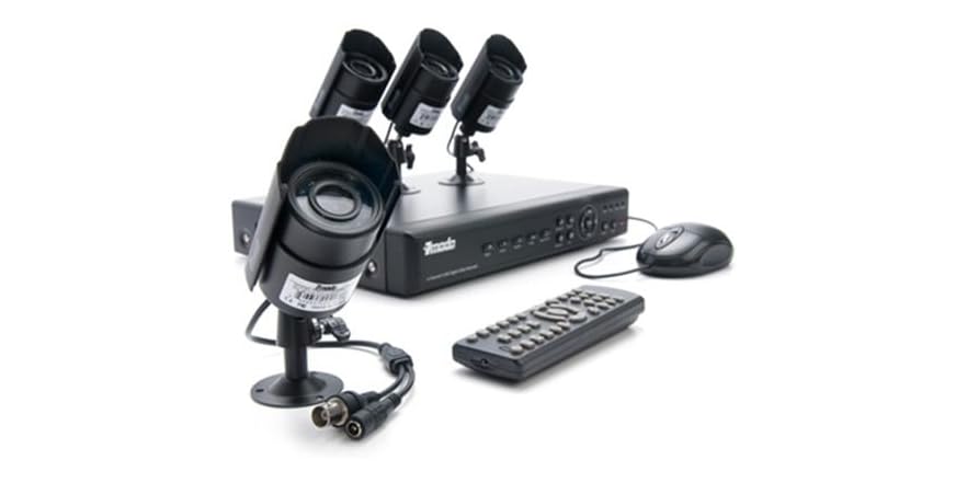 Zmodo 4 Channel Surveillance System with 4 Weatherproof IR Cameras