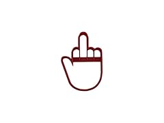 wellshezz Middle Finger Cookie Cutter 