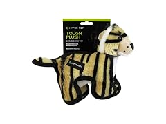 Hyper Pet Tough Plush Tiger Durable Dog Toy