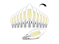 Dimmable E12 LED Candelabra Bulbs 60W Equivalent