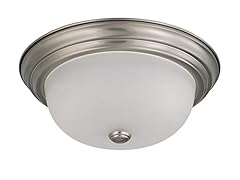 2-Light 13" Flush Mount, Brushed Nickel