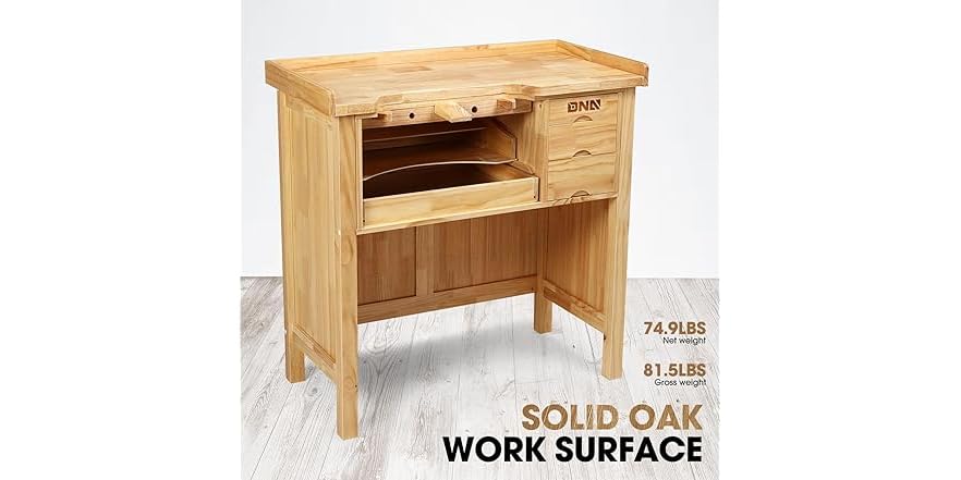 DNA MOTORING Heavy Duty Wood Workbench