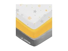 American Baby Company Crib Sheets, 3 Pack