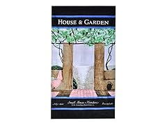 House & Garden-Patio Scene Beach Towel