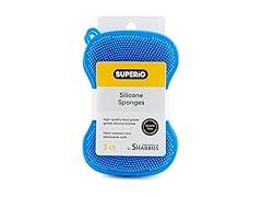 Silicone Dish Sponges Blue 3pk