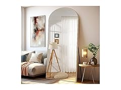 NeuType Arched Full Length Mirror, 71"x32"Full Body Mirror Gold