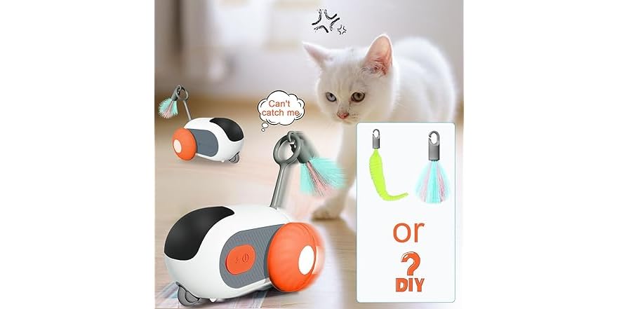 Sirualtz Remote Control Cat Toys for Indoor Cats