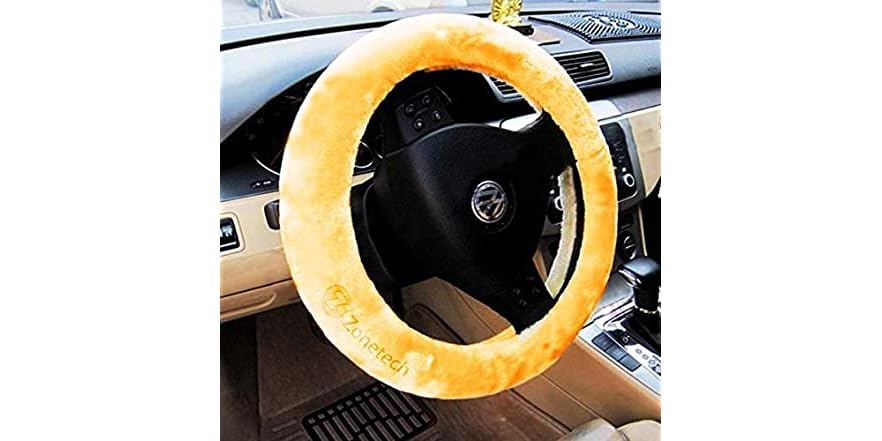 Zone Tech Plush Steering Wheel Cover