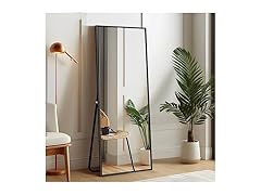 self Full Length Floor Mirror 43"x16", Black