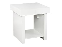 Holly & Martin Glidick Slide-Top End Table - White
