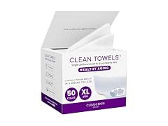 Clean Skin Club Healthy Aging Face Towels 50 Count