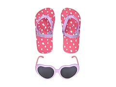 Heart Sunglasses & Flip Flop