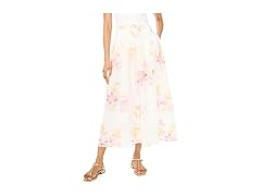 Vince Camuto  (M) Pleated Straight Hem Maxi Skirt