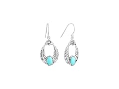 Amazon Essentials Turquoise Drop Earrings