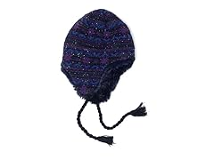 Sprinkled  Snowflake Tassel Helmet, Blue