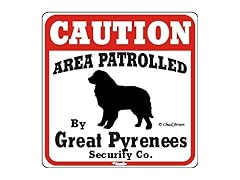 Signs Up Dog Yard Sign Caution Area Patr