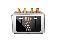 WHALL 4 Slice Smart Toaster Touchscreen