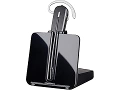 Plantronics - CS540 Wireless DECT Headset (Poly) - Single Ear (Mono) Convertible (3 wearing styles) - Connects to Desk Phone - Noise Canceling Microphone (Open Box)