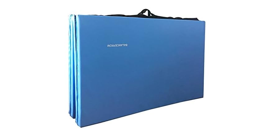BalanceFrom All Purpose 4'x10'x2" Folding Exercise Aerobics Mat | Open