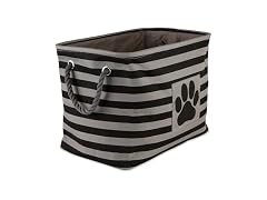 Bone Dry Pet Storage Striped Paw Patch Bin