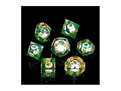 FugaCity DND-Blood Eyes & GREEN, Dice Set Hand