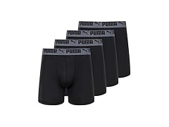 Men's 4 Pack Active Stretch Boxer Briefs (S)