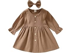 Visgogo Girls (6-12 MOS) Baby Kids Girl Long Dress