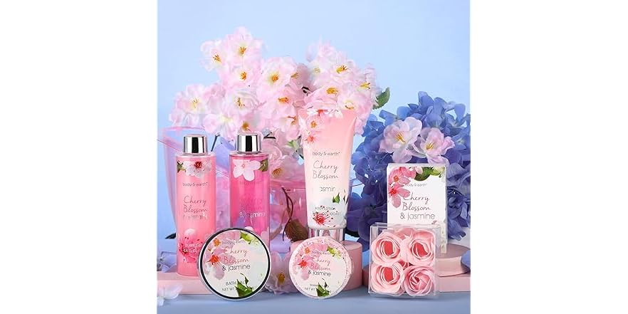 Cherry Blossom & Jasmine Spa Gift Basket