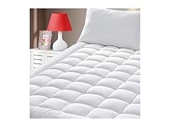 Queen Size Quilted Fitted Mattress Pad Cover