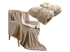 2-Pack Corduroy Sherpa Throw/Blankets