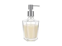 OGGI 9.5oz Concave Glass Soap Dispenser