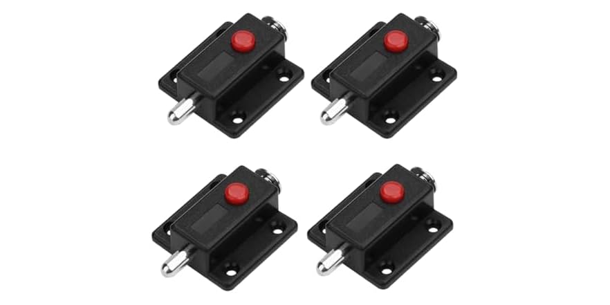 4pk Spring Bolt Door Latches ABS