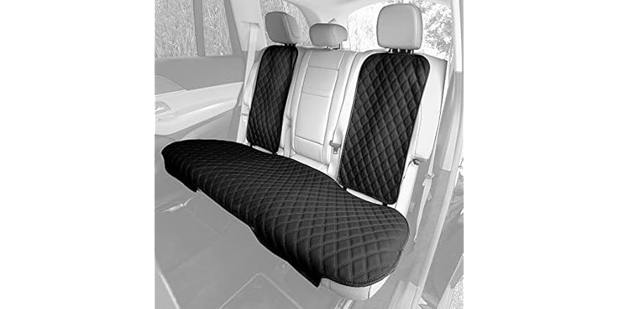 FH Group Car Seat Cushion Rear Set Faux Leather