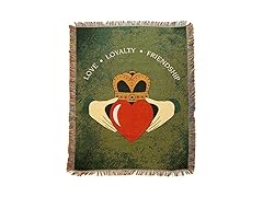 Claddagh Woven Tapestry Throw Blanket