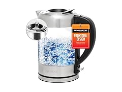 OVENTE Electric Kettle w/1.7L Borosilicate Glass