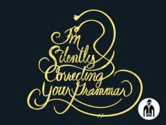 Correcting Your Grammar Jersey Zip Hoodie