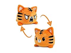 TeeTurtle Original Reversible Wild Cat Tiger Plushie | 4 Inch