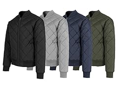 2PK Mens Heavy Quilted Bomber Jacket