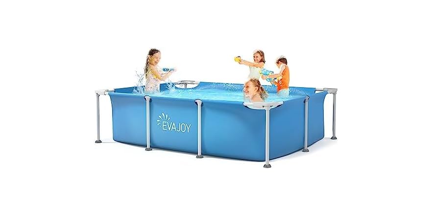 EVAJOY 85"x23"x59" Metal Frame Swimming Pool