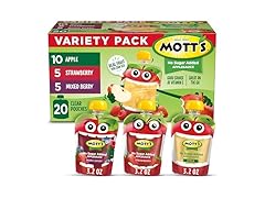 20PK Mott's No Sugar Added Applesauce 3 Flavor Variety