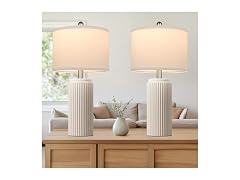 TOBUSA 23.5’’ Modern Ceramic Table Lamps Set of 2