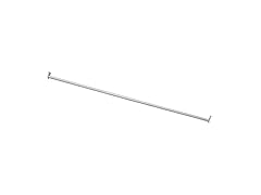 Design House Adjustable Closet Rod, Steel 