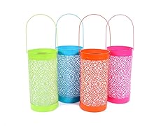 LED Metal Hanging Lantern Set of 4