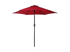 Sunnydaze Red 7.5' Aluminum Patio Umbrella