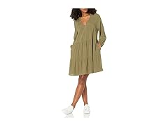 The Drop Women '@Caralynmirand Ruffle-neck Dress